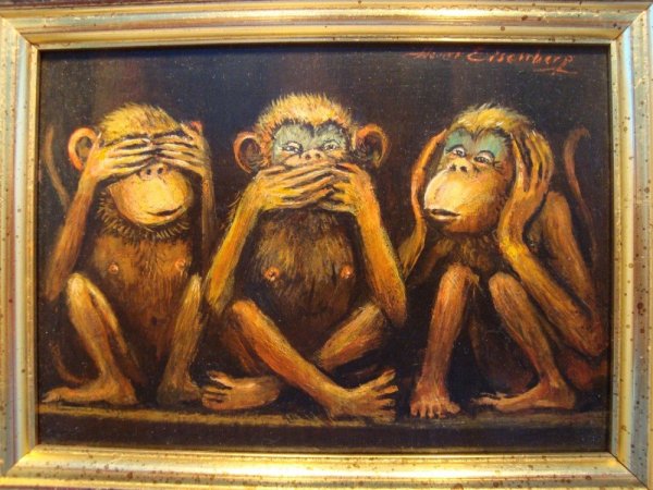 Картина 3 обезьяны