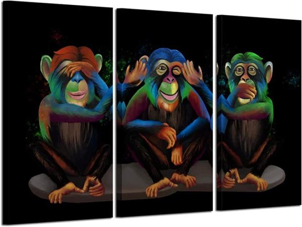 Картина три обезьяны
