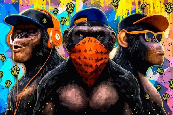 Картина обезьяны