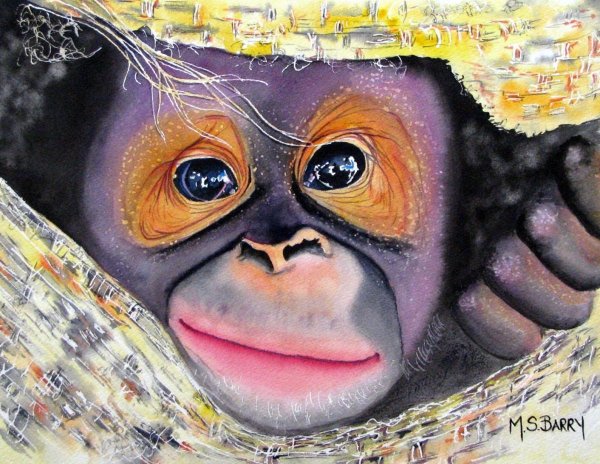 Габриэль Макс картины обезьяны