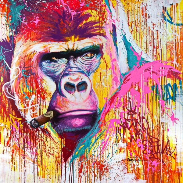 Мартышка живопись