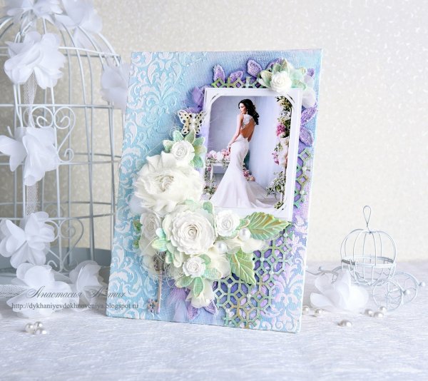 Открытка на свадьбу Скрапбукинг