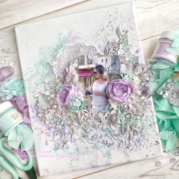 Холст морской микс Медиа Скрапбукинг