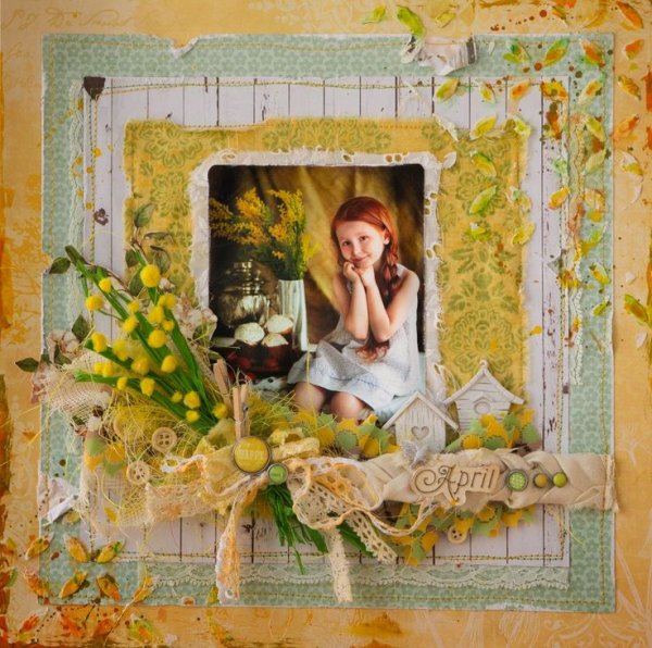 Скрапбукинг панно