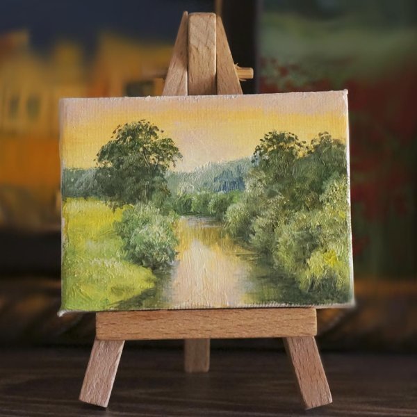 Мольберт с холстом