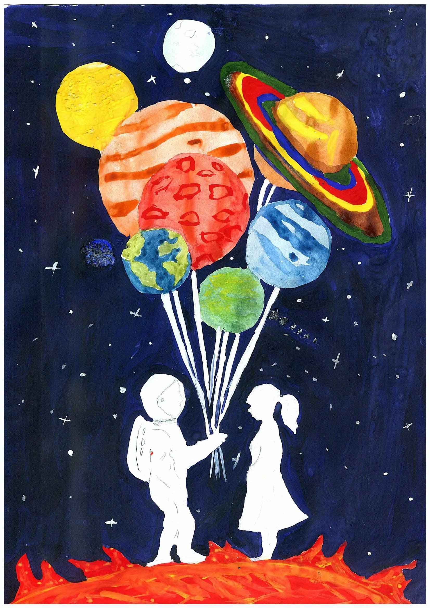 День космонавтики гуашью. Рисунок на тему космос. Рисунок на космическую тему. Детские рисунки на тему космос. Рисунки на тему космос для детей.