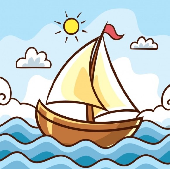 Кораблик плывет