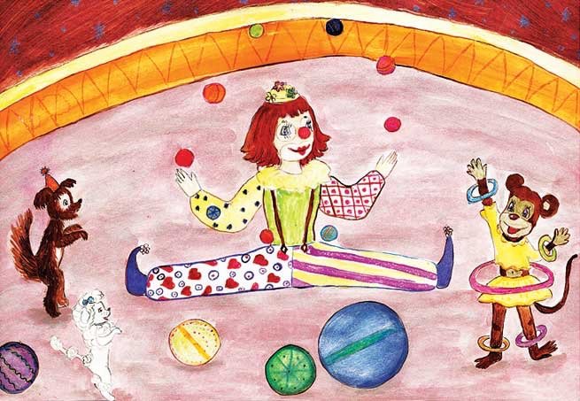 Цирк Картинки Для Детей Нарисованные