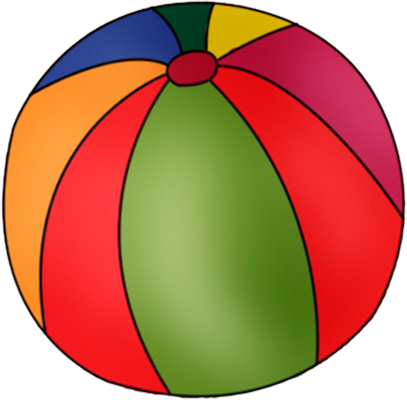 Игрушка мяч нарисованный