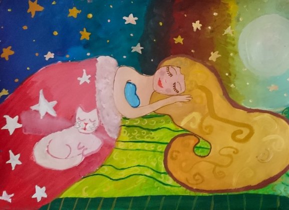 Детские рисунки на тему сон