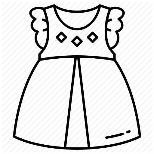 Детское платье силуэт