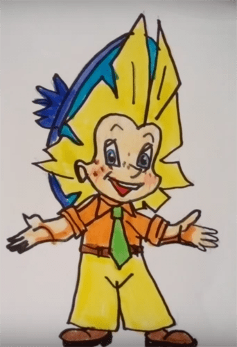 Незнайка рисунок карандашом