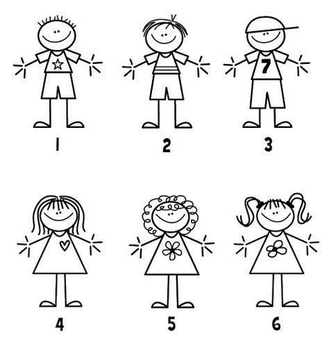 Дети схематичное изображение