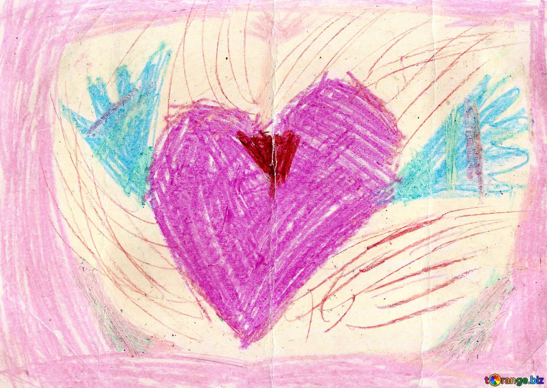 Рисование сердце дошкольниками