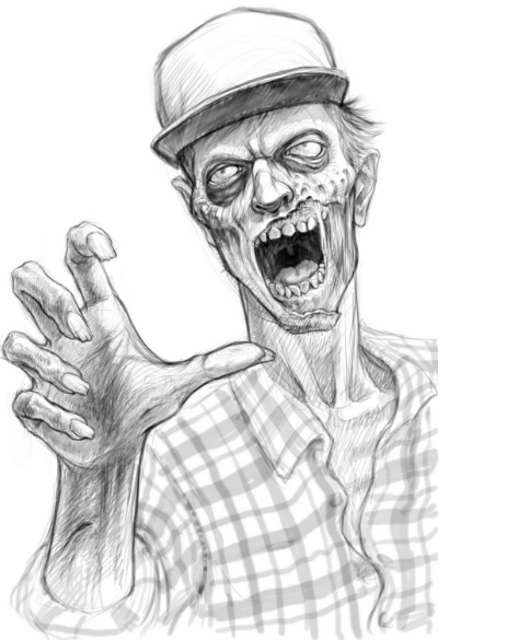 Детский рисунок зомби (29 фото)