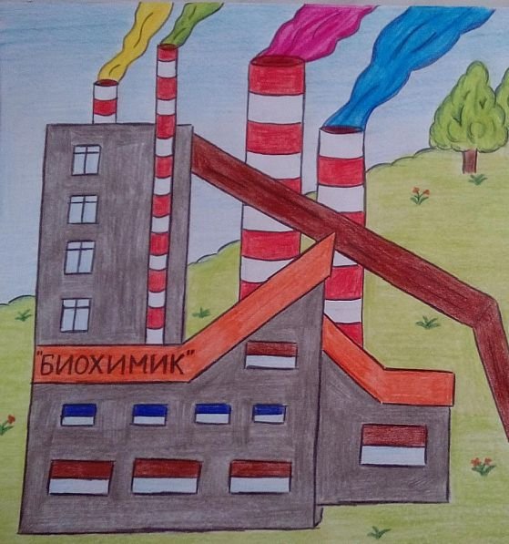 Детские рисунки завода