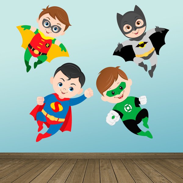 Дети Супергерои вектор