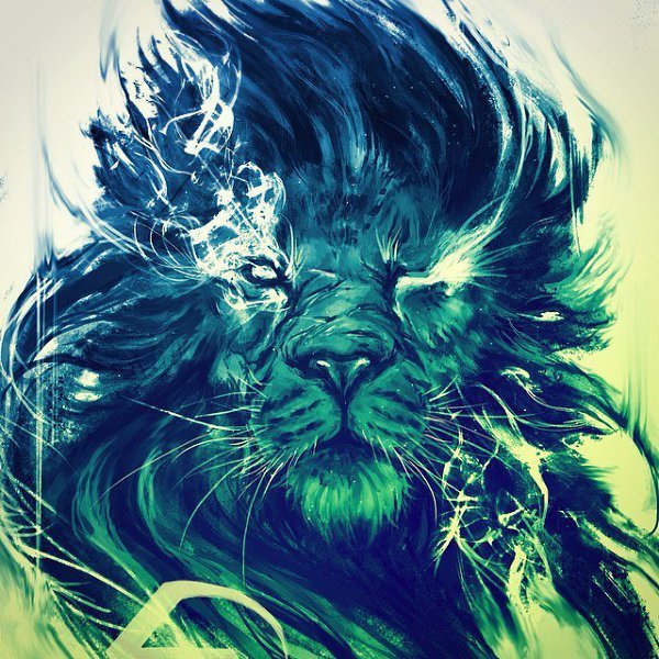 Лев цветной