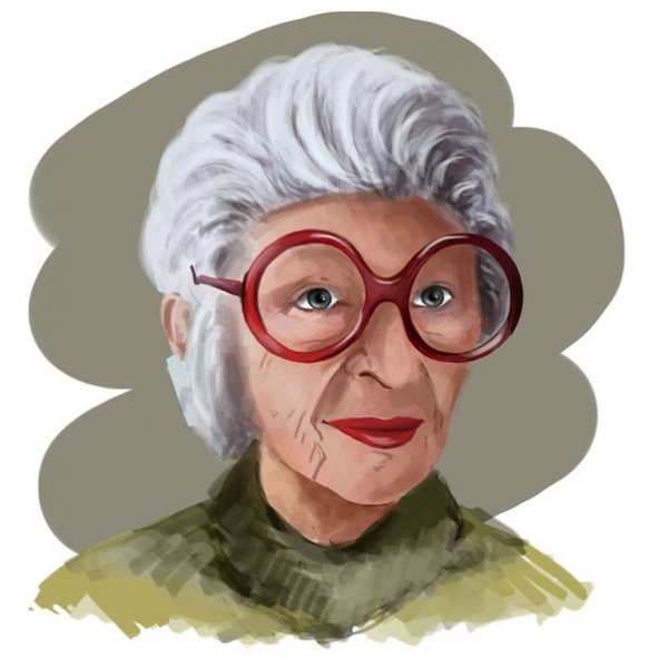 Бабуля в очках
