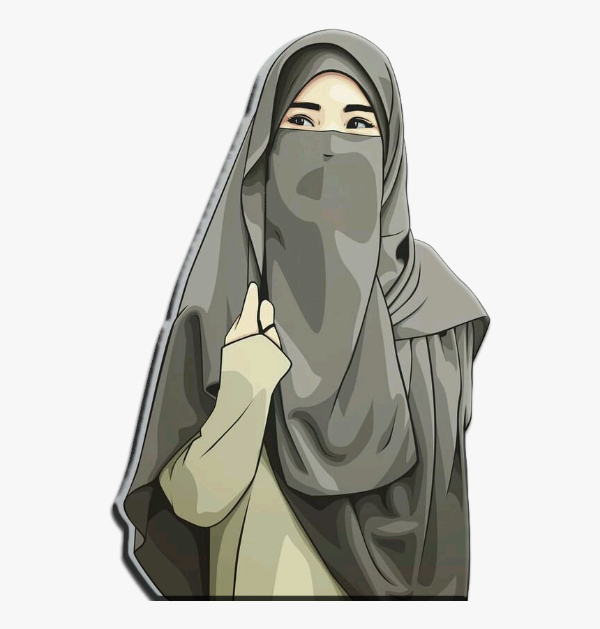 Хиджаб иллюстрация. Ухтишки в никабе.