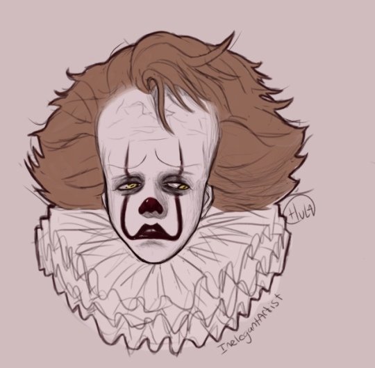 Стивен Кинг оно клоун ПЕННИВАЙЗ арт