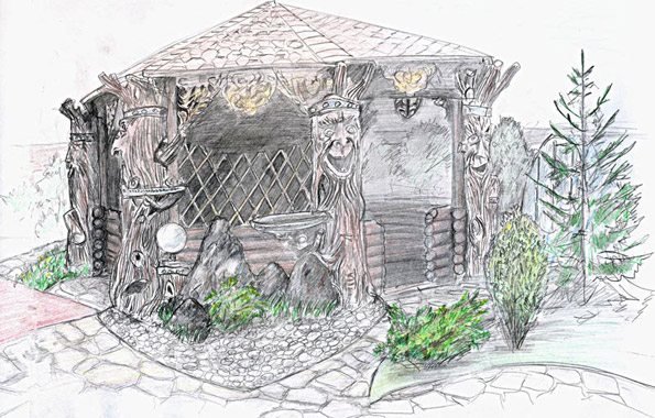 Эскизы для арт бетона