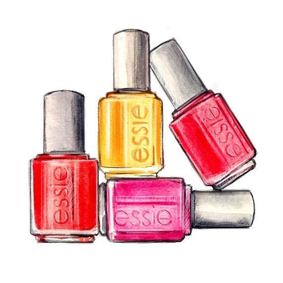 Нарисованный лак для ногтей