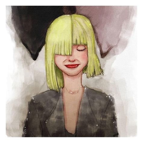 Сиа нарисованная