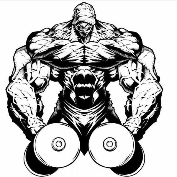 Бодибилдинг рисунки