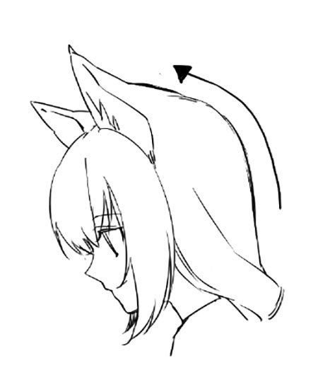 Аниме ушки для рисования