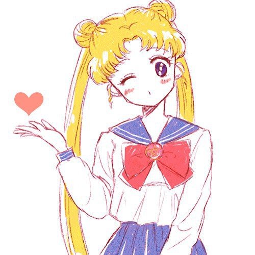 Сейлор Мун каррандашом