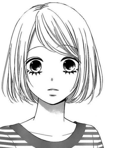 Аниме каре карандашом