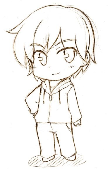 Чиби мальчики для срисовки