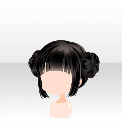 Аниме прическа пучок