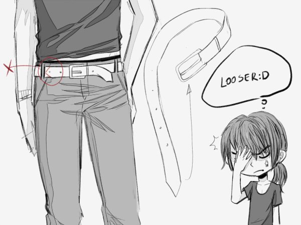 Как рисовать ремень аниме