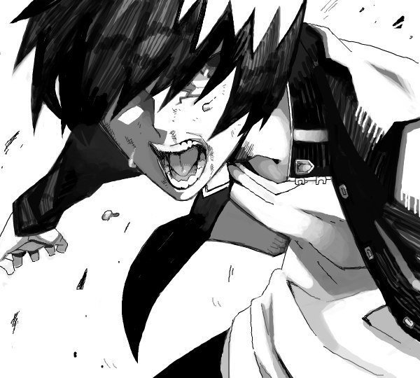 Аниме парень в гневе