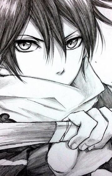 Бездомный Бог Ято карандашом