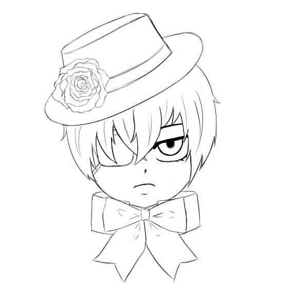 Тёмный дворецкий Сиэль рисунки