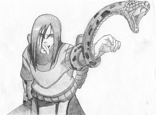 Рисунки Наруто Орочимару