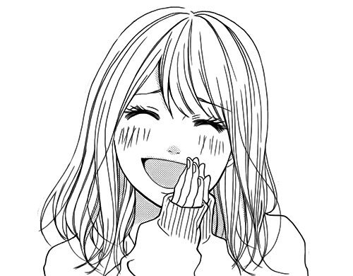 Манга девушка смущается