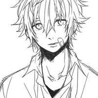 Аниме арты парней раскраски