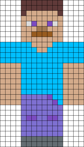 Скины из МАЙНКРАФТА по клеточкам