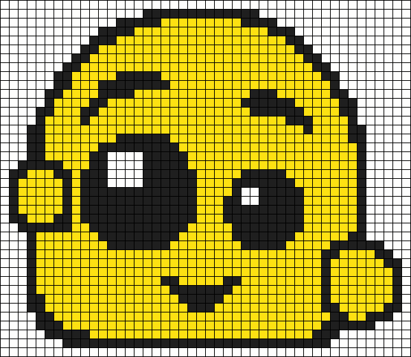 Рисунки по клеточкам в тетради смайлы