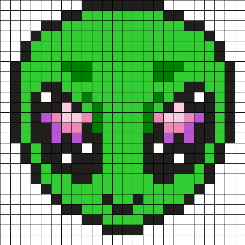 Рисование по клеточкам авокадо