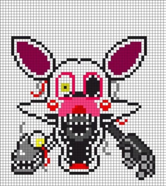 Рисование по клеточкам ФНАФ