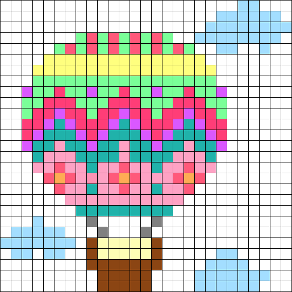 Рисунки по клеточкам в тетради цветные