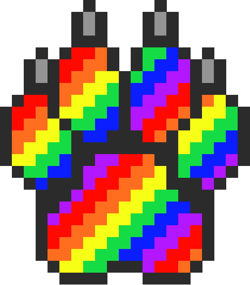 Радужные узоры по клето