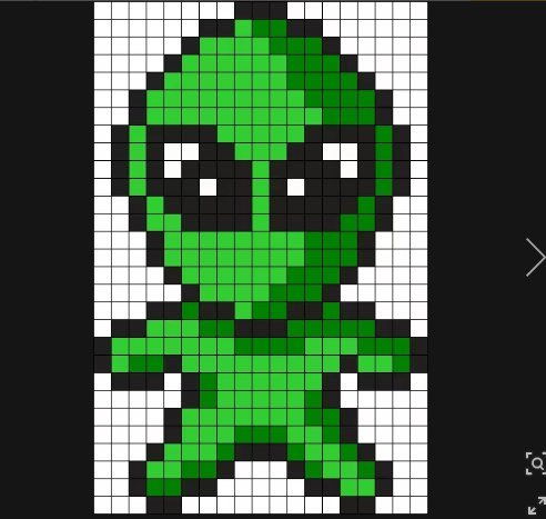 Пришелец по клеткам