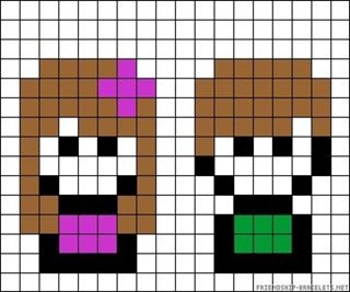 Косметика по клеточкам в тетради