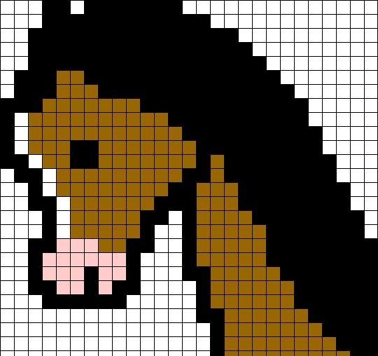 Лошадь по клеткам